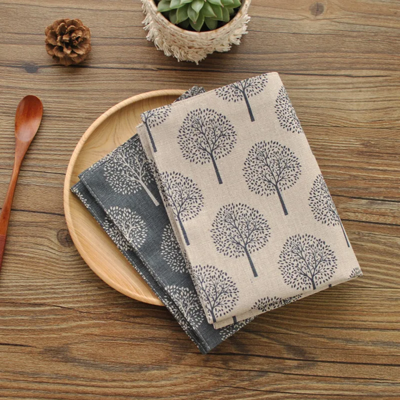 

Linen napkin Table Towel double-layer meal mat heat insulation meal Mat