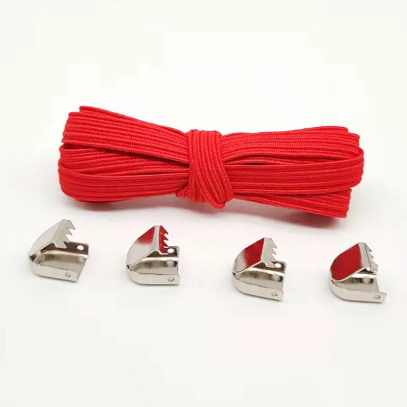 

1 Pair Free Tie-free Shoelace Stretch Elastic No Tie Lazy Shoelaces Women Men's Solid Color Flat Shoe Laces Sneaker Rubber Laces