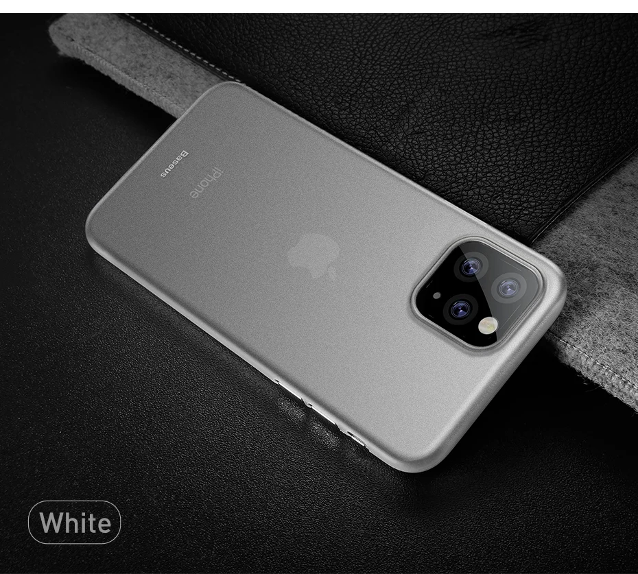 Baseus Роскошный чехол для iPhone 11 Pro Max 0,4 мм ультра тонкий PP Coque Fundas для iPhone X Xr Xs Max защитный чехол на заднюю панель