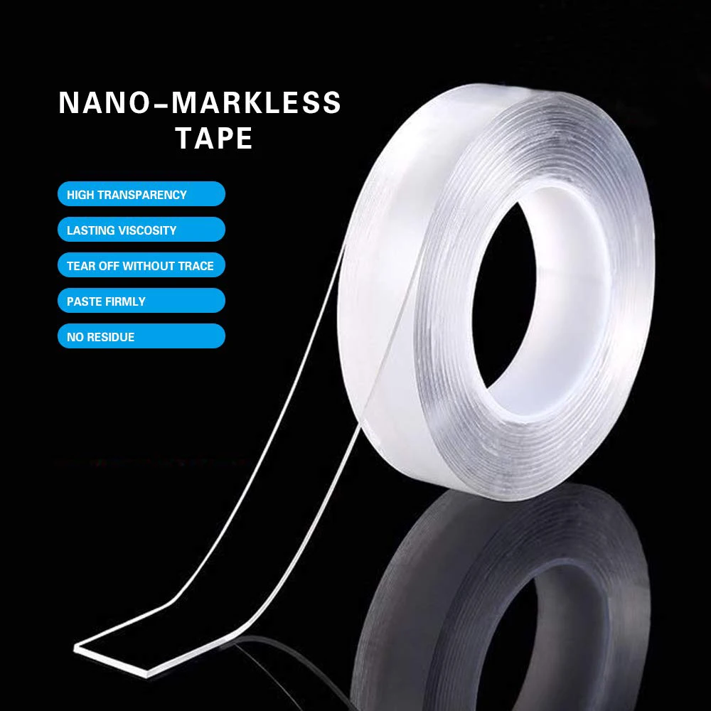 

Traceless Washable Adhesive nano tape waterproof double sided Adhesive Grip tape for Fixing Carpet for Home Wall