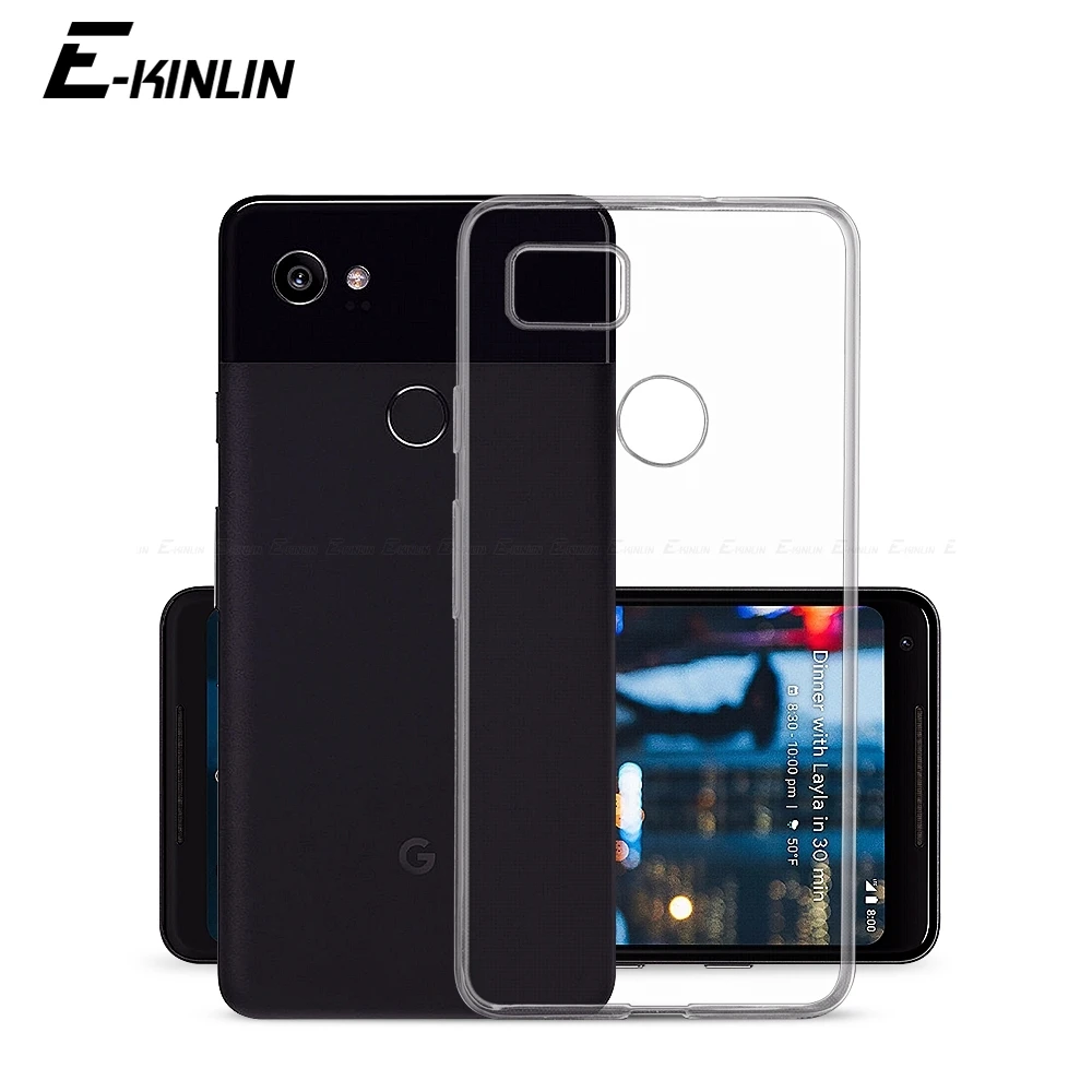 Прозрачный силиконовый чехол для телефона Google Pixel 5 4a 5G 3a 4 3 2 XL 3aXL 3XL 2XL 4XL
