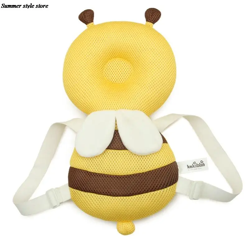 

Новая подушка для защиты головы ребенка, мягкая хлопковая мультяшная пчела, детская подушка против падения, защитная подушка для малышей, б...