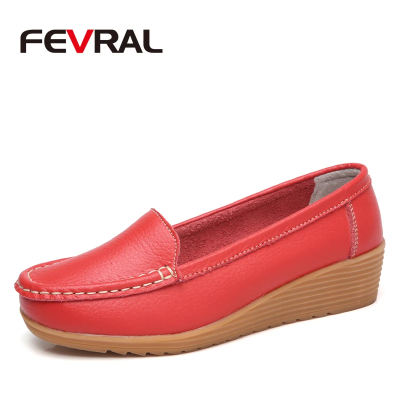 FEVRAL 2021 летние женские туфли на плоской подошве сплит кожаные дамские
