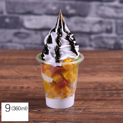 Моделирование Сливочное мороженое с сиропом образец фруктового Sundae модель поддельные для сливочного мороженого реквизит коробка для демонстрации камней в витрине искусственные sundae формы