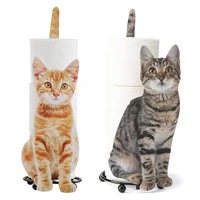 toilet paper towel holder cat shape bathroom toilet paper storage rack gift for cat lovers toilet roll holder wc paper stand