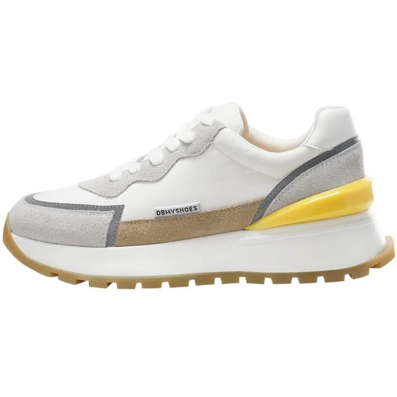 

2021 Luminous Women Sneakers Mixed Colors Platform Casual Shoes Genuine Leather Cross Tied Running Sport Shoes Woman Free