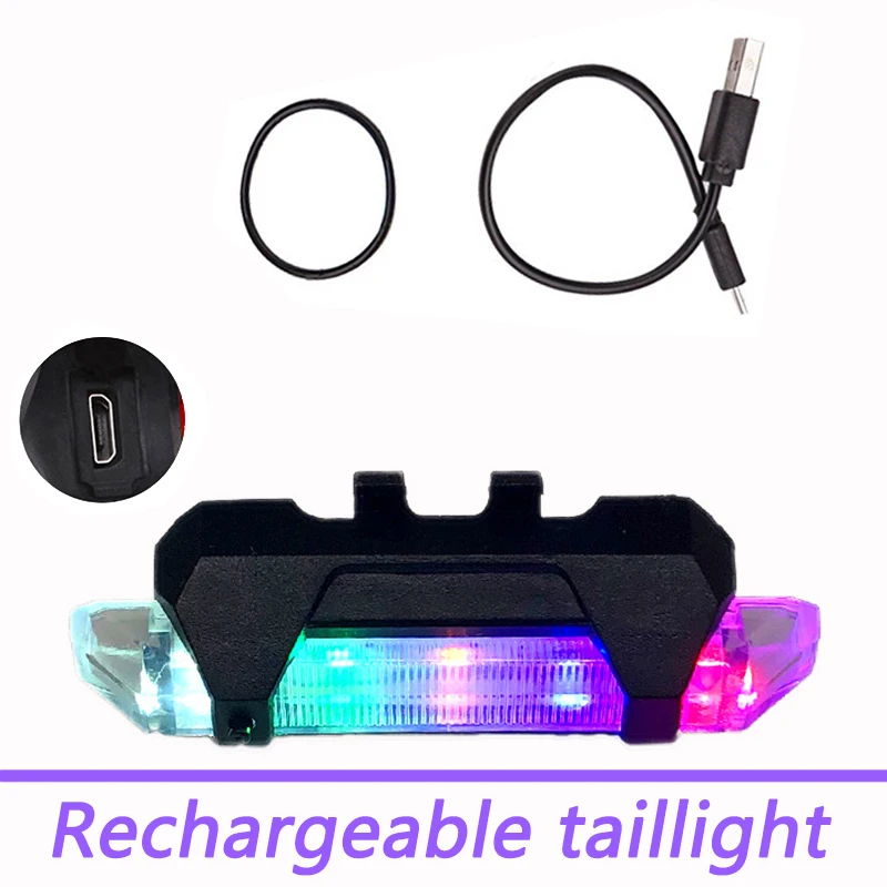 

Задний Фонарь велосипедный, аккумуляторный, USB, 4 режима