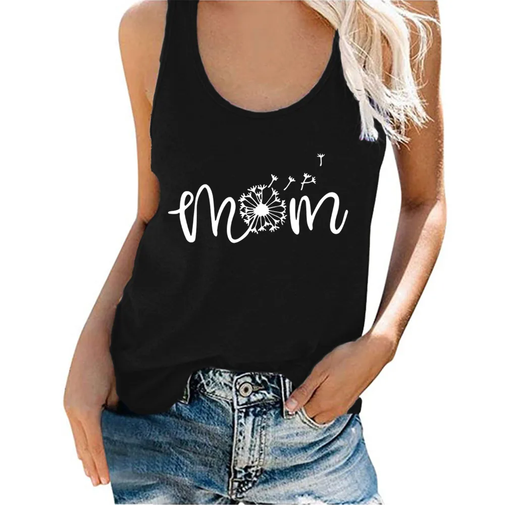 

Новая модная майка с изображением одуванчика для мам, Повседневная летняя графическая женская кофта