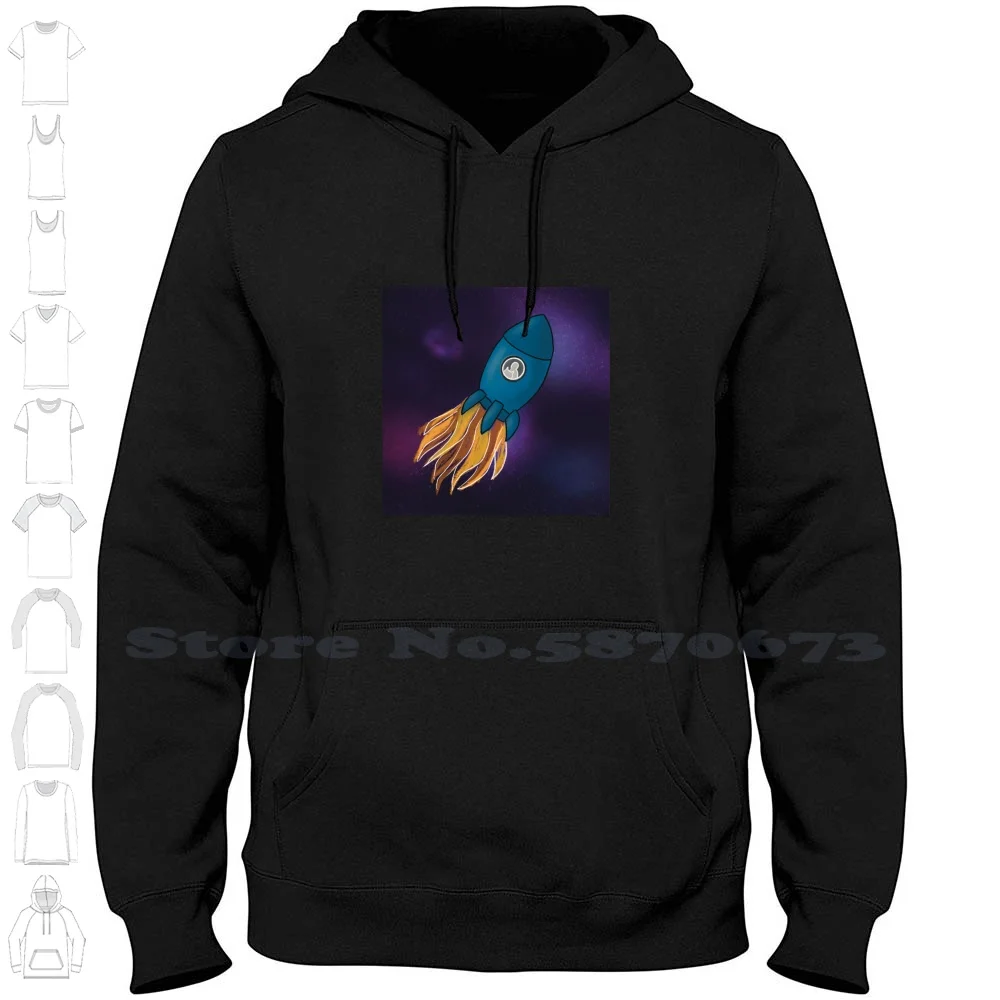 

Толстовка с длинным рукавом и принтом ракеты