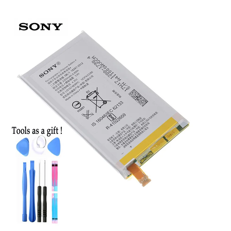Аккумулятор Sony 100% оригинал 2300мАч LIS1574ERPC для телефона SONY Xperia E4 E2003 E2033 E2105 E2104 E2115 высокого качества + инструмент.