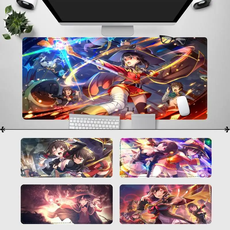 

Promotion Konosuba Japan Anime Mouse Pad Gaming MousePad Large Big Mouse Mat Desktop Mat Computer Mouse pad For Overwatch