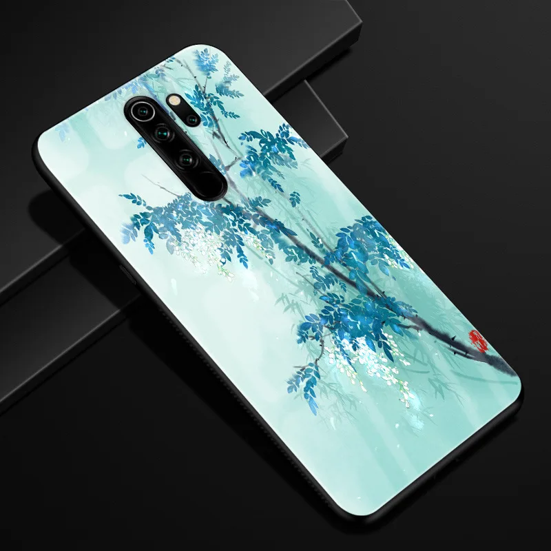 19 Для Xiaomi Redmi Note 8 Pro Чехол силиконовый бампер стекло жесткая задняя крышка для Redmi Note 8 чехол для телефона s Redmi Note8 Pro 8Pro Coque - Цвет: 19