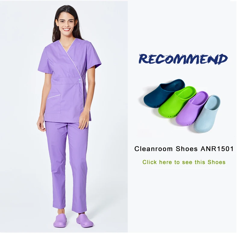ANNO, медицинский набор для ухода за телом, униформа медсестры для женщин, клиническая одежда, рубашка, брюки для салона красоты, Wok, одежда для кормления