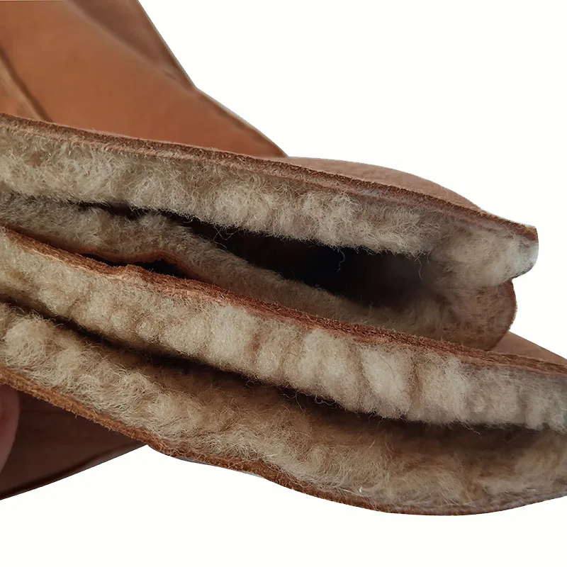 Теплые перчатки для русской зимы мужские варежки из натуральной овечьей шерсти