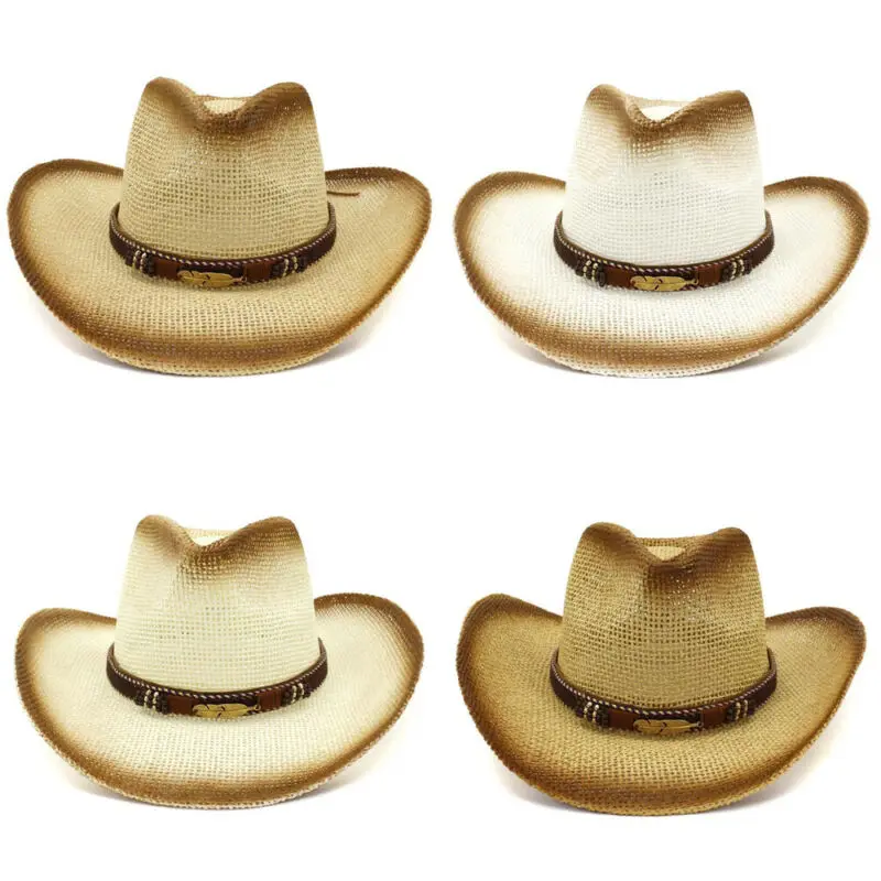 Ковбойская шляпа в западном стиле для женщин и мужчин от солнца с широкими полями