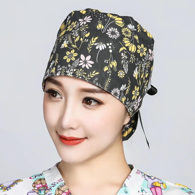 Женские шапки-скрабы ленточная повязка-бандаж головные уборы с принтом для