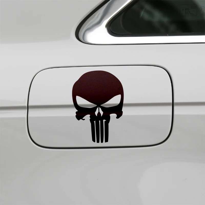 11 см X 15 аксессуары для стайлинга автомобиля Каратель Череп кровяные виниловые
