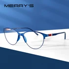 Женские ретро - очки для коррекции зрения MERRYS, дизайнерские ультралегкие очки для коррекции зрения при близорукости, с ацетатными дужками, S2602