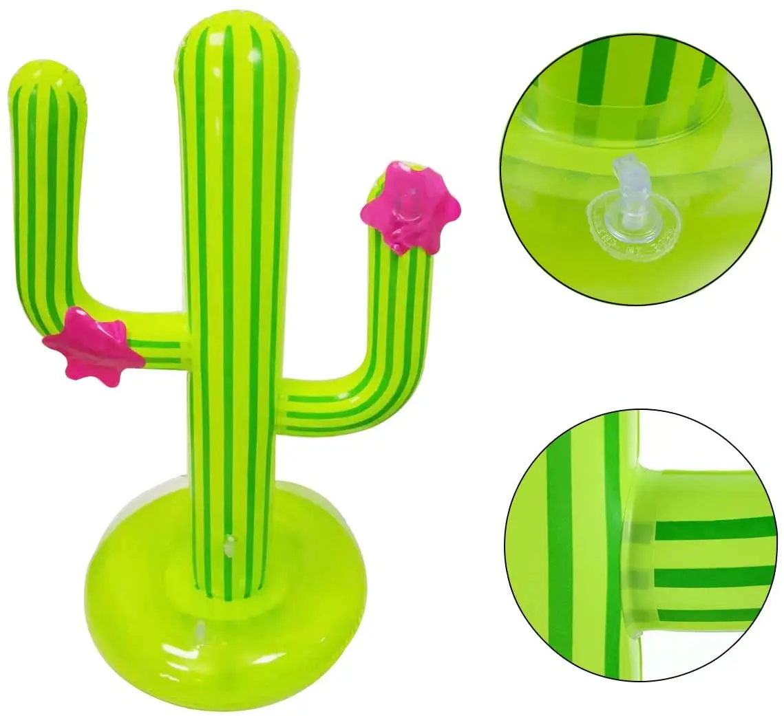 

Outdoor Swimming Pool accessories Inflatable Cactus Ring Toss Game Set Floating Pool Toys Beach Party Supplies Party Bar Travel