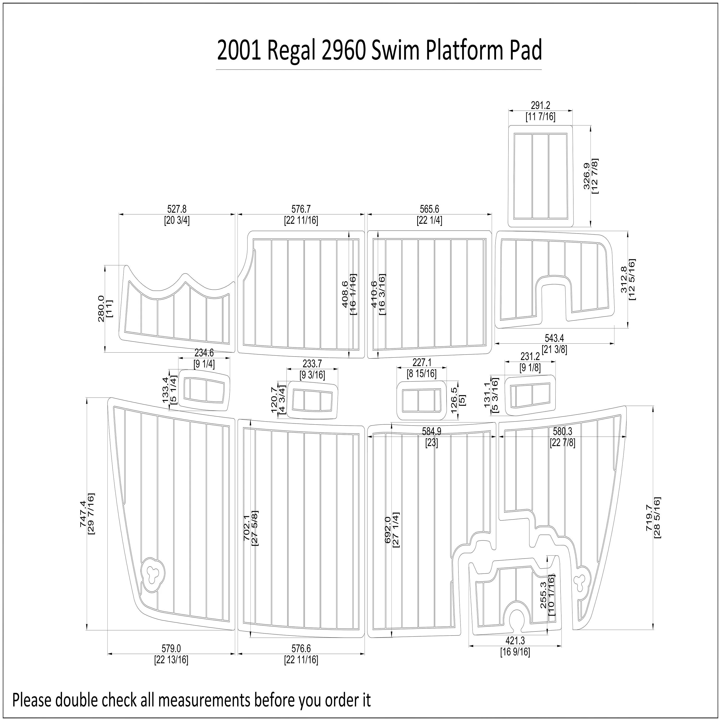 

2001 Regal 2960 доска для плавания, лодка из искусственной пены EVA, Тиковая напольная подушка