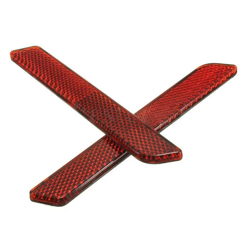 

2x Red Reflectors For Latch Lock Covers Hard SaddleBags Side Visibility