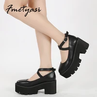 mary janes lolita womens shoes patent leather platform jk uniform pumps fashion comfortable girl student heels