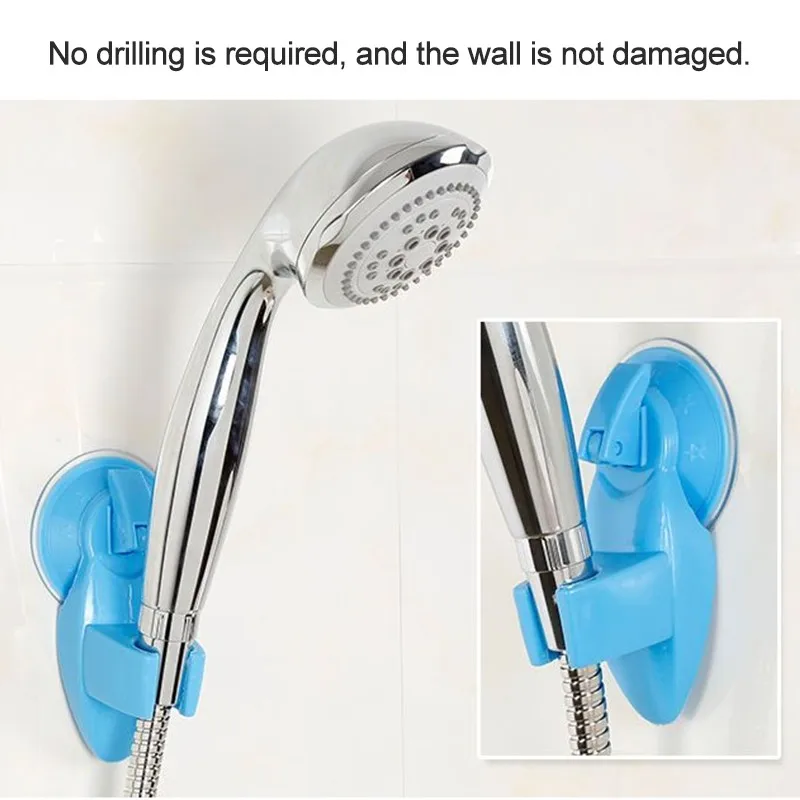 

Bathroom Strong Attachable Shower Head Holder Movable Bracket Powerful Suction ShowerSeat Chuck Holder Suction Cup