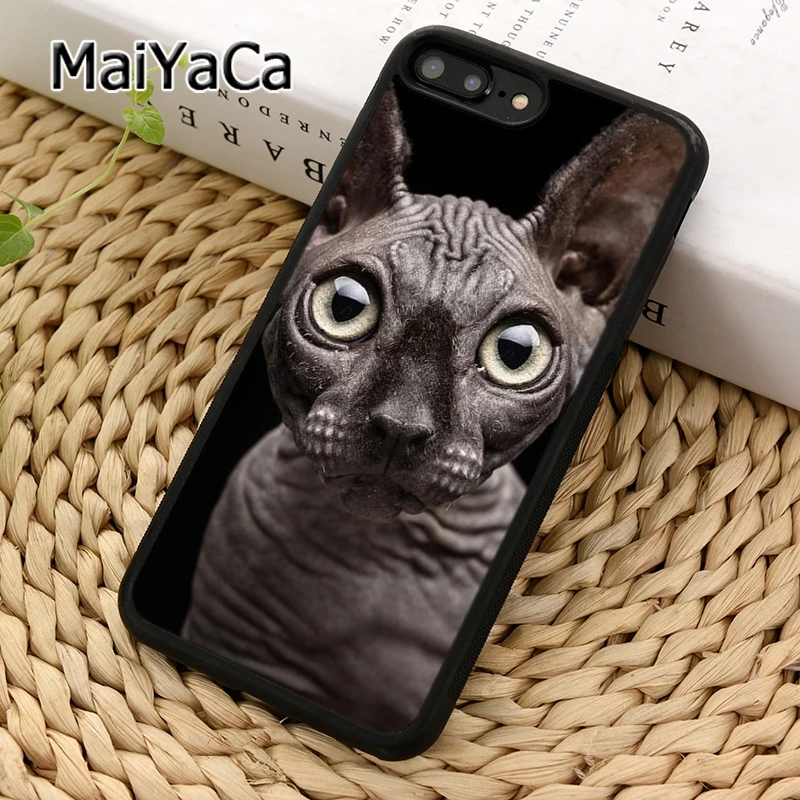 Чехол для телефона MaiYaCa FUNNY NAKED CAT SPHINX 5 SE 6 6s 7 8 Plus X XR XS 11 pro max samsung galaxy S8 S9 S10 | Мобильные