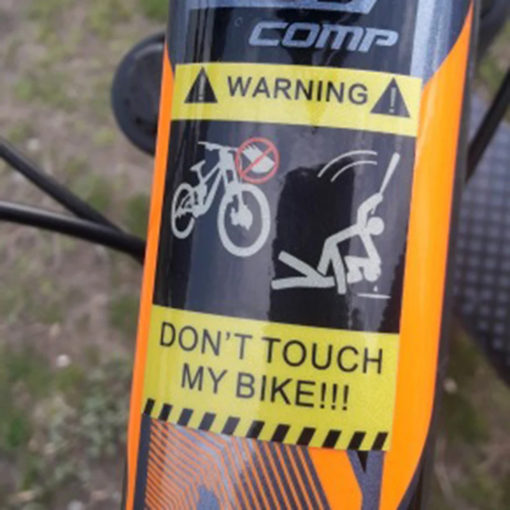 Предупреждающие наклейки &quotDon't Touch My Bike" отражательный бампер " цвет в