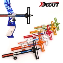 Decut Archery Recurve Aluminum Bow Sights Laser Micro Adjust Optical Fiber Micro Optic Sight 1 Pins Hunting Shooting Accessory