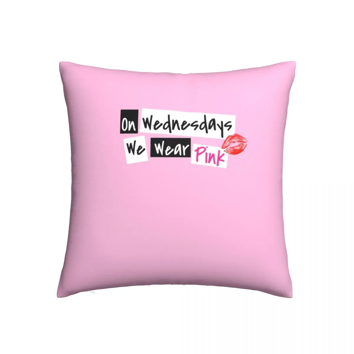 

Mean Girls Pillow Case On Wednesdays We Wear Pink Car Zipper Pillowcase Spring Luxury Polyester Cover