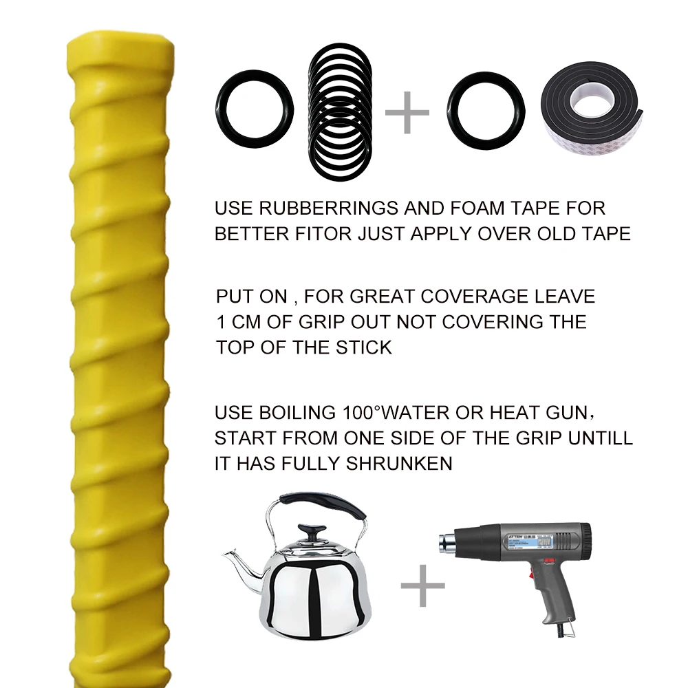 Нескользящая термоусадочная лента для хоккея |