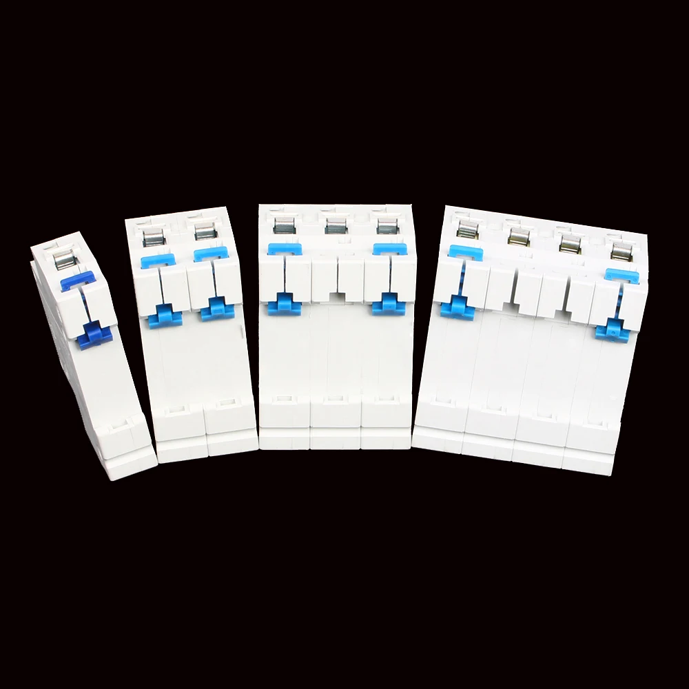 Мини автоматический выключатель с открытым воздухом 1P 2P 3P 4P фотосессия 3A 6A 10A 25A 32A