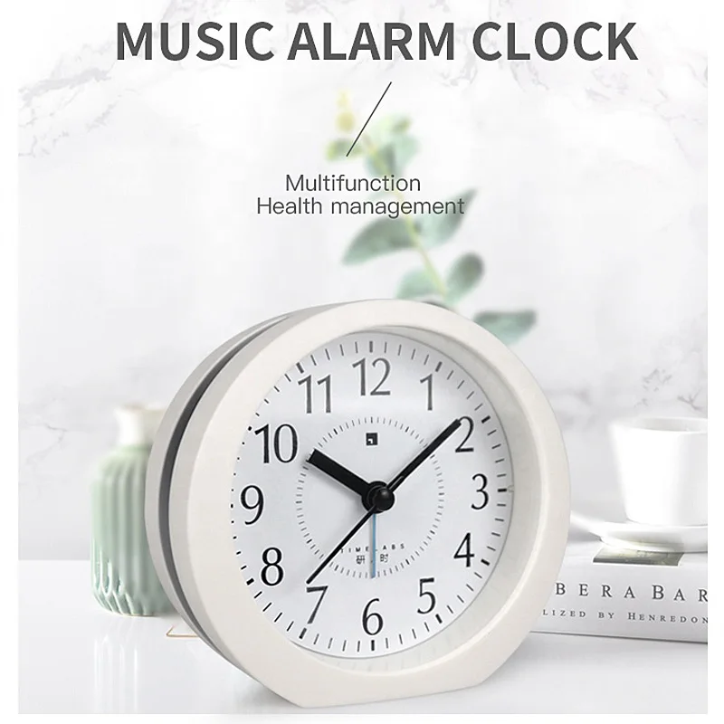 

Music Digital Alarm Clock Wake Up Clock Studuents Cartoon Animals Silent Quartz Mvement Bedside Table Top Decoration Household