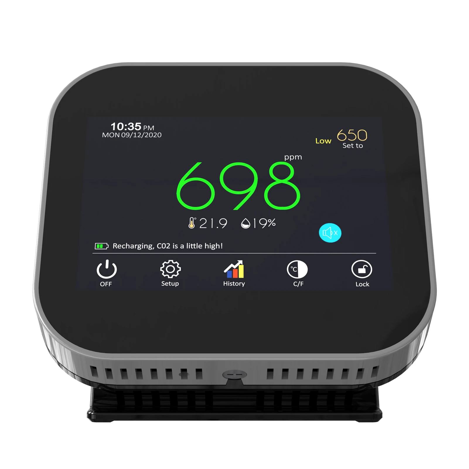 

USB Powered CO2 Detector Concentration Detector Environmental Testing Instrument Carbon Dioxide Detector Air Quality Detection