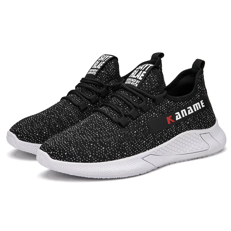 Autumn Men's Shoes 2022 New Flying Woven Breathable Casual Shoes Mesh Sports Running Shoes Shoes Men Sneakers Men Men Flats Low