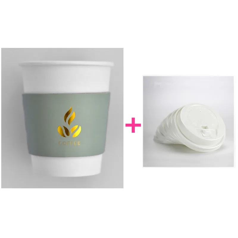 cup lid sleeve 50 шт. креативные вечерние бумажные стаканчики для кофе, чашки для послеобеденного чая tnti-горячий молочный чай, упаковочные чашки - Цвет: cup lid sleeve