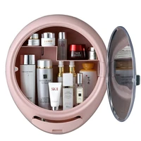 bathroom wall mounted makeup organizer storage box waterproof large capacity partition shelf holder for cosmetics storage box