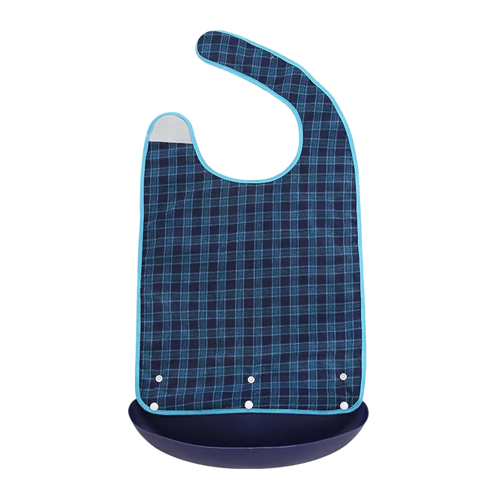 

Adult Bib Mealtime Clothing Protector with a Detachable Crumb Catcher for Seniors Elderly Disabled Patients Easy to Clean