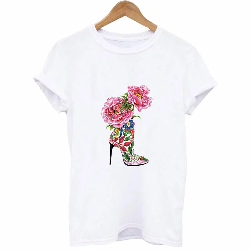 Цветы на высоком каблуке патч для утюга полосатый джинсов аппликация термопресс