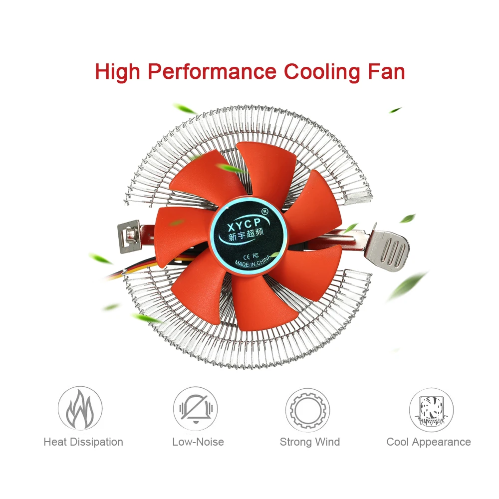 Охлаждающий вентилятор для процессора радиатор охлаждающий воздушный ПК 3