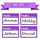 300 шт. 2X3 дюйма Привет Меня зовут тег стикер для канцелярских товаров подходит для детей работников профессионалов, для офиса, школы