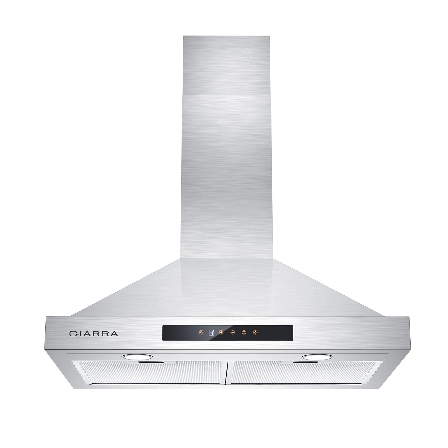 

CIARRA CAS75308 30inch Range Hood, 450 CFM Stainless Steel Vent with 3 Speed Exhausted Fan, Touch Control Wall Mounted