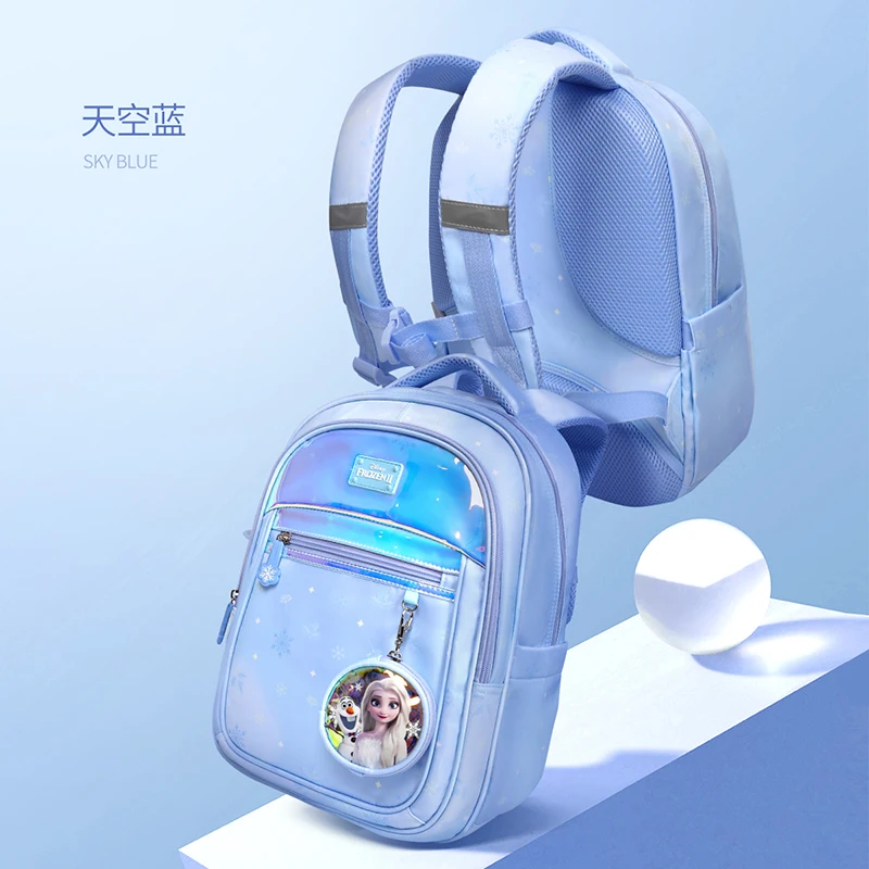 Disney Frozen School Bags For Girls Primary Student Shoulder Orthopedic Leisure Backpack Grade 1-6 Elsa Anna Kids Gifts Mochilas