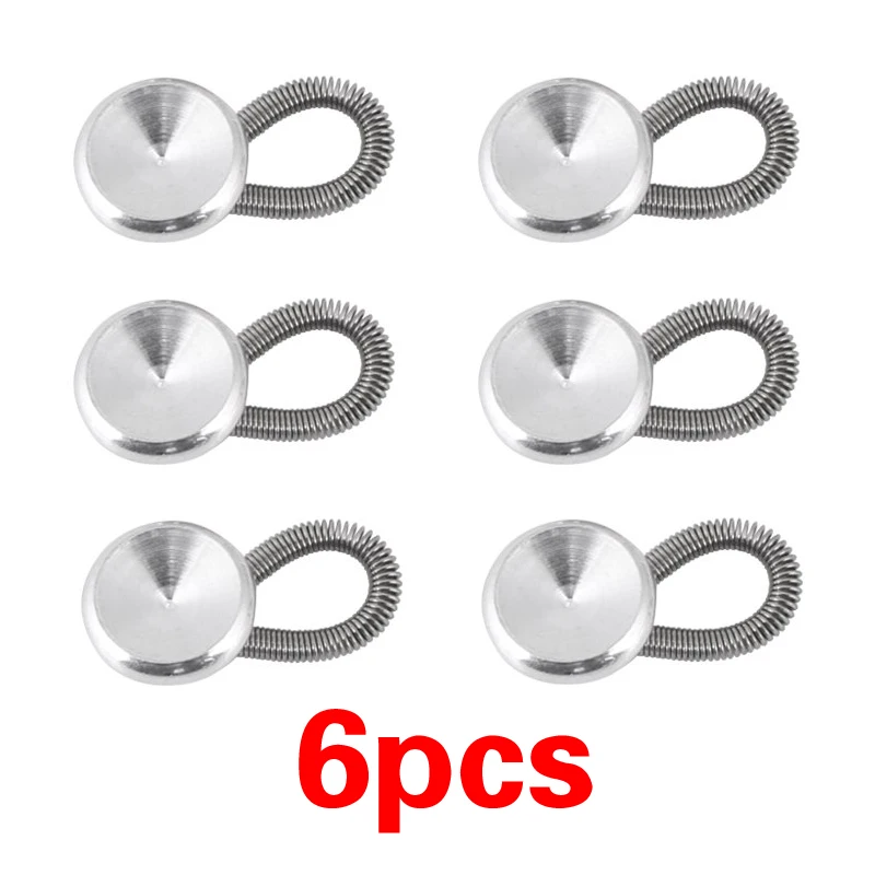 1pc/6Pcs Collar Extenders Metal Buttons Jeans Pants Waist Stretch Shirt Suit Tie Neck Expanders Flexible Lock Lengthen Buckle | Украшения и