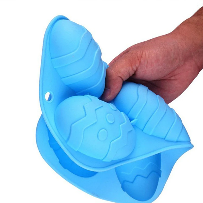 

Easter Egg Shaped Silicone Cake Mold Trays Cooking Supplies for Chocolate Candie