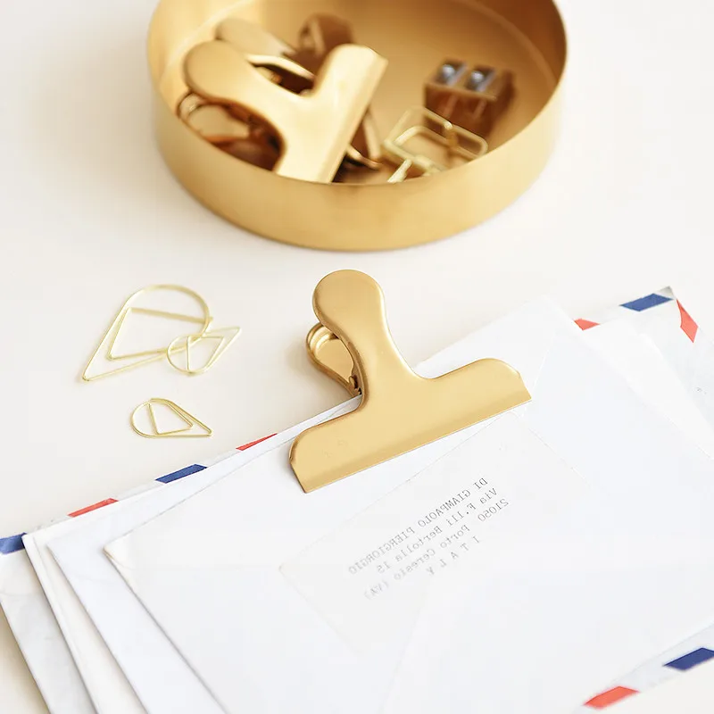 Винтажные латунные зажимы для купюр металлические Пружинные упаковки еды кофе