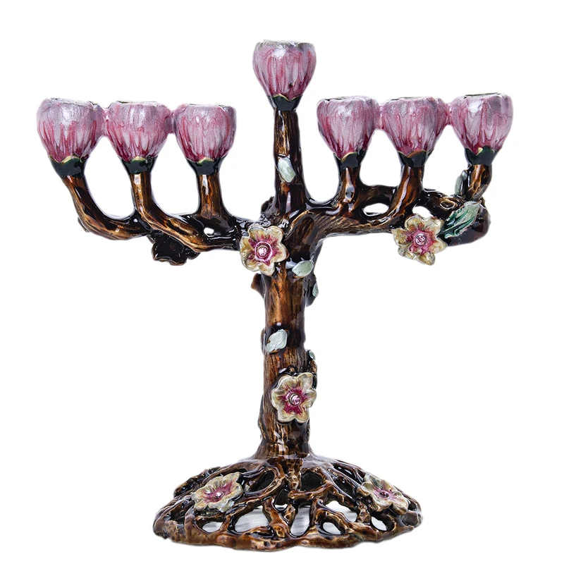 Type 5 H& D 5 стилей Иудейская Менора Античная коллекция Hanukkah Menorah Статуэтка ручная роспись подсвечник держатель для дома вечерние украшения подарок - Цвет: Type 5