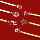 Новинка Рождественская Серебряная Золотая винтажная ложка из нержавеющей стали Рождественский кофе медовый чай десерт ложки, кухонные принадлежности столовые приборы