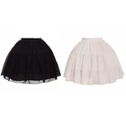 Бальное платье, Нижняя юбка, короткое платье, косплей-подъюбник, шифоновая Нижняя юбка с двумя косточками в стиле 